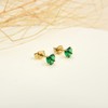 12 Pairs Surgical Stainless Steel Stud Earrings, 18K Gold Plated