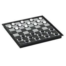 WE Games Foldable Travel Magnetic Checkers Set - 10 in.