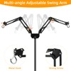 juttilax Dual Reptile Lamp Stand Reptile Heat Lamp Stand, Adjustable