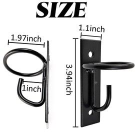 ROYHOO 4PCS Bucket Hooks for Horses Equestrian Bucket Hook Metal Water Bucket Hangers Horse Stalls Feed Bucket Barn Farmhouse Supplies (4)