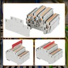 Saysurey DIN Rail Terminal Block Twin Spring Terminal Connectors Push