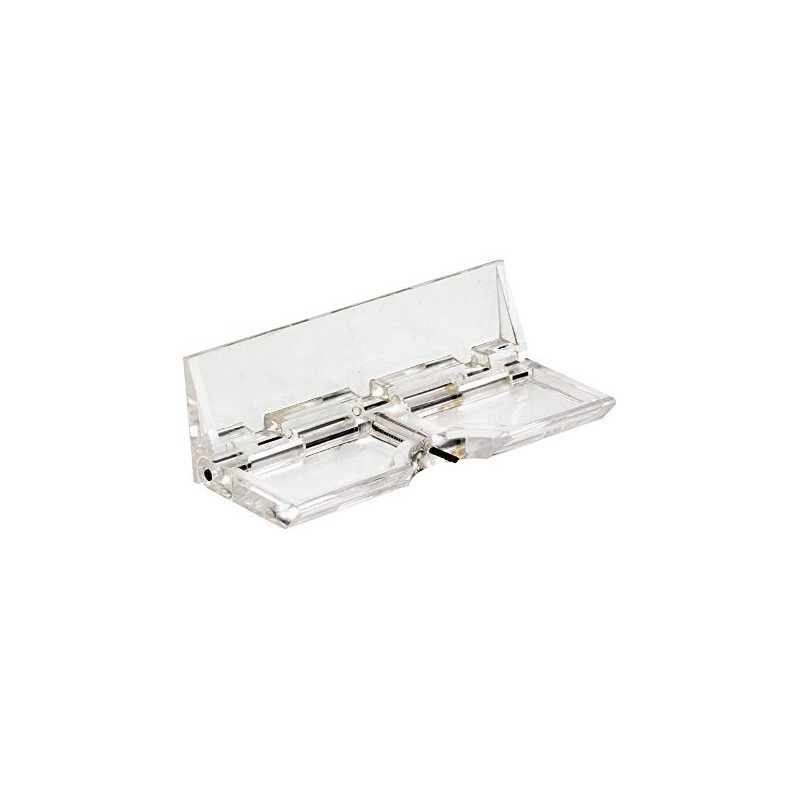 Prime-Line MP4124 Glass Surface Lock, 3-1/16 In. Clear Lucite Construction