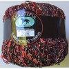 Berry Glitz Ladder Ribbon Yarn Dark Horse Beautiful #B119 Red,