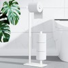 Kitsure Toilet Paper Holder Free Standing - Large Capacity Toilet