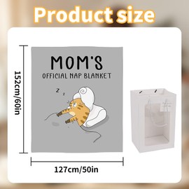 DYUEE Mum Gifts Blanket Gifts, Mum Birthday Gifts Blanket from Daughter or Son, Soft Flannel Blanket Birthday Gifts for Mum/Mummy for Birthday Gifts Christmas Mothers Day, 50"x60"