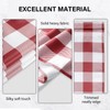 Simple Deluxe 2 PCS Buffalo Check Kitchen Tier Curtains, Plaid