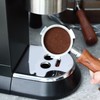 51mm Bottomless Portafilter 3 Ear Stainless Steel Wood Handle Detachable