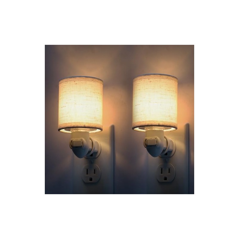 LOIWON Vintage Plug in Night Light with On Off Switch,