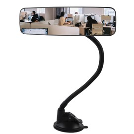Cubicle Rear View Mirror to See Behind You – Adjustable Cubicle Desk Mirror, Heavy-Duty Suction Cup Mount, Fits Monitors & Cubicle Walls