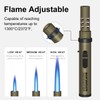 Camping Torch Lighter, Windproof Bright Fire Lighter with Safety Lock,