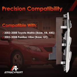 Master Power Window Switch & Panel Assembly, Compatible with 2003-2008 Toyota Matrix, Pontiac Vibe, Door Lock Control Button Front Left Driver Side, Replaces# 84820AA070 74232-01030