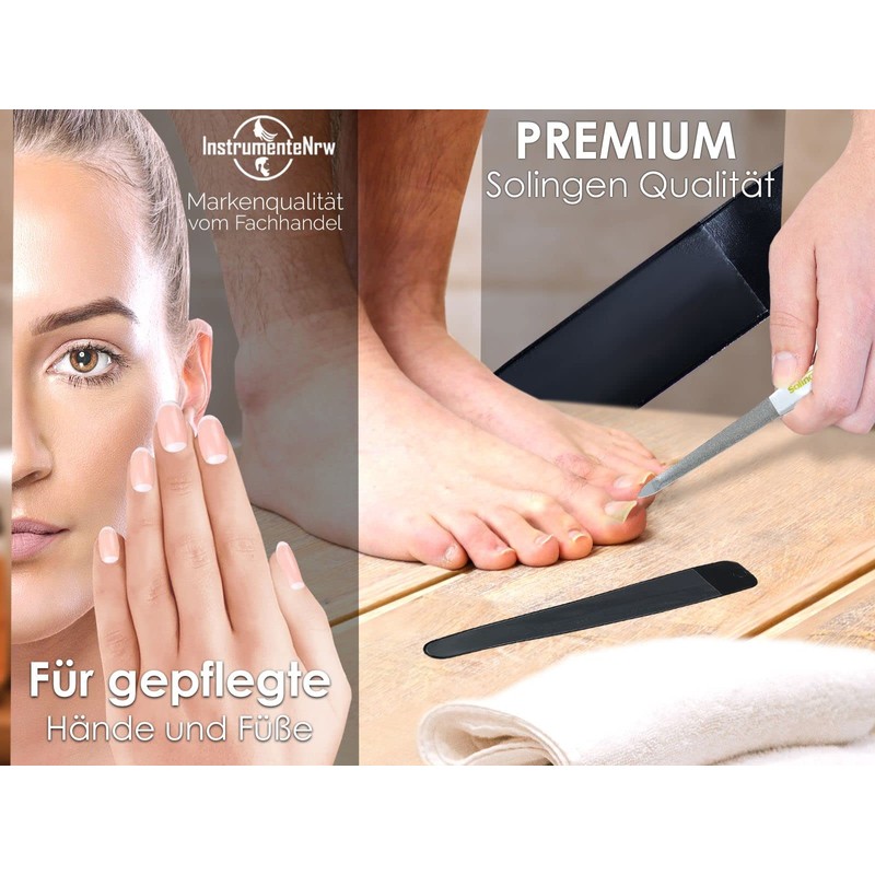 Nail File Hollow File from Solingen Manicure Sapphire Nail File