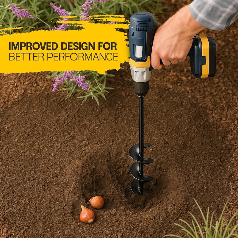 Sproot Garden Auger Drill Bit for Planting 2 Pack 1.6x16
