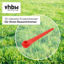 vhbw 10x Replacement Replacement Blade Lawnmower Blade Strimmer Lawn Robot Gardena Comfort Cut 18/23 R (Item No. 9825)