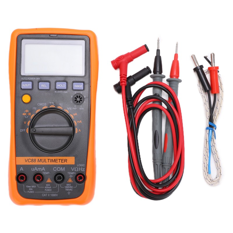 VC88 1000V/20A Multimeter Logic Level Test Portable Automatic Range for