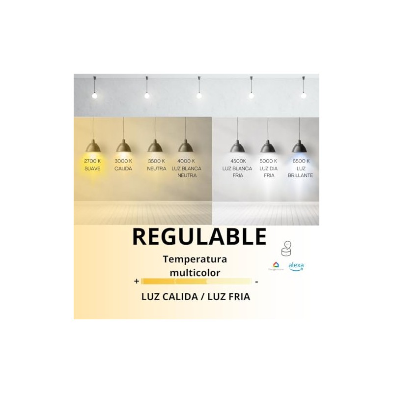iGoto Foco Inteligente Dimmable A19 Wifi AVIA, RGB 2700 a