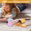Tronco [4 Pack] 10 oz 2-in-1 Stainless Steel Kids Tumbler