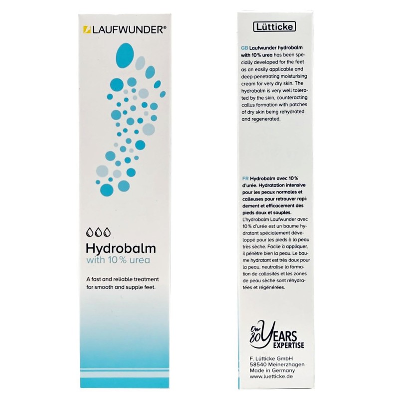 Laufwunder Hydrobalm 75ml - 10% Urea Foot Cream for Dry,