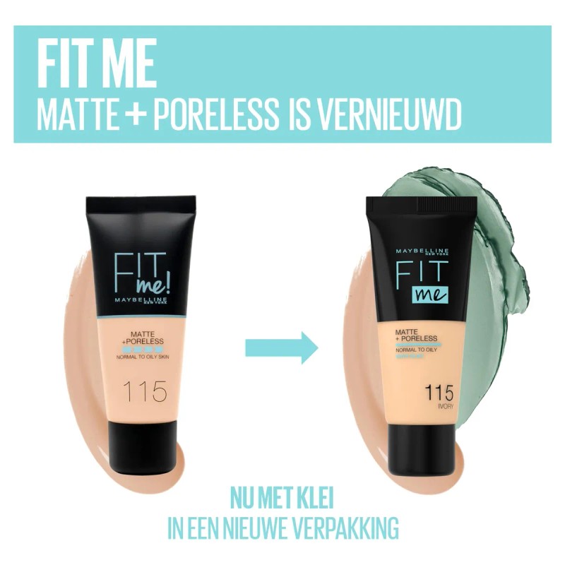 Base De Maquillaje Maybelline New York Fit Me Matte &