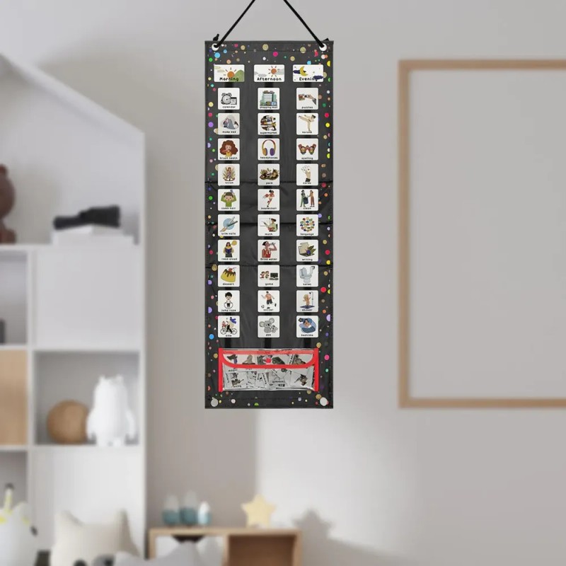 Visual Schedule For Kids With 63 Cards Communication Cards