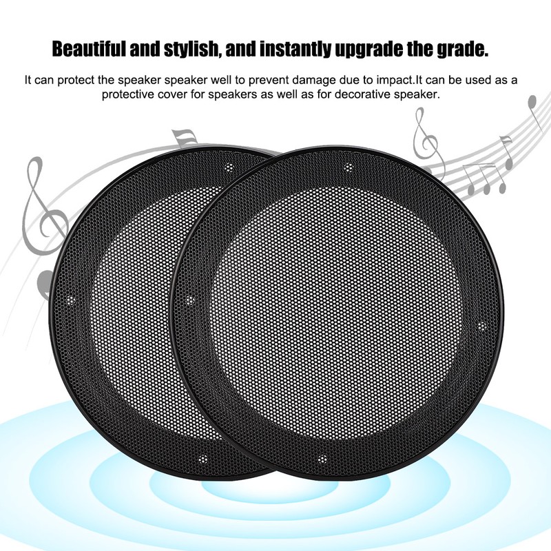 2PCS 5inch Mesh Protective Cover Sound Cover Speaker Loudspeaker Cover