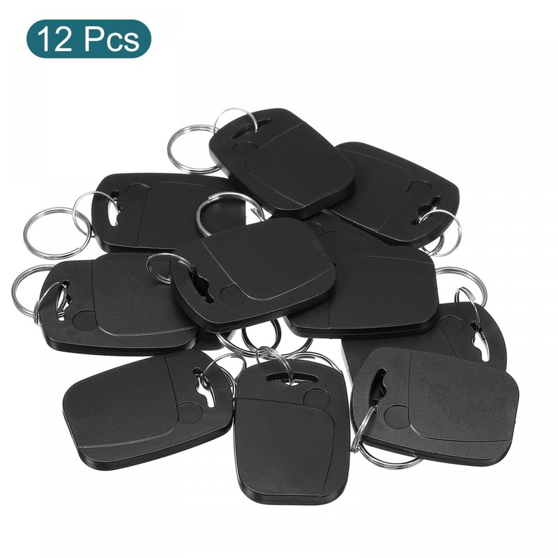sourcing map 12 Pack IC Card M1 Key Chain RFID