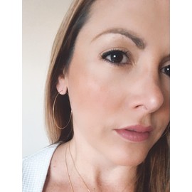 Multipack Dainty Large Thin Gold Hoop Earrings for Women Hypoallergenic Earrings Lightweight 30mm 50mm 60mm 70mm Gold/Silver/Rose Gold Hoop Earrings (1 Pair_20Guage_70mm_Gold)