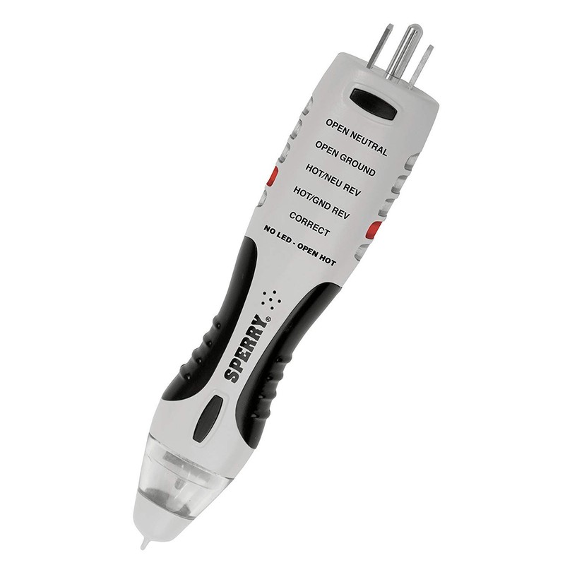 Sperry Instruments VD7504GFI DualCheck 2-in-1 Non-Contact Voltage Detector + GFCI