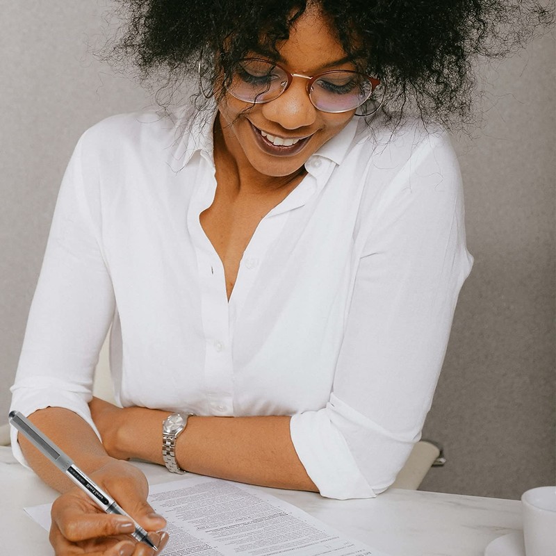 uni-ball(R) Vision(TM) Rollerball Pens, 0.7 mm, Fine Point, Gray Barrel,