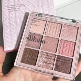 Paleta De Maquillaje De Sombra De Ojos De 9 Colores, Paleta De Sombra De Ojos Coreana Con Brillo Mate Brillante, Altamente Pigmentada, Resistente Al Agua, Mezclable, De Punto, Violeta, Oro Ros