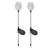 2Pcs Garden Solar Lights LED RGB Fast Charging Petal Design