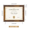 PETAFLOP 8.5x11 Picture Frame Rustic Certificate Frames Wall Tabletop Display