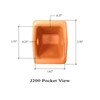 5 - Cat J200 Style Backhoe Bucket Flare Teeth w