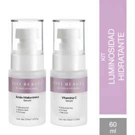 Kit Sérum Yiyi Beauty | Ácido Hialurónico + Vitamina C 60ml