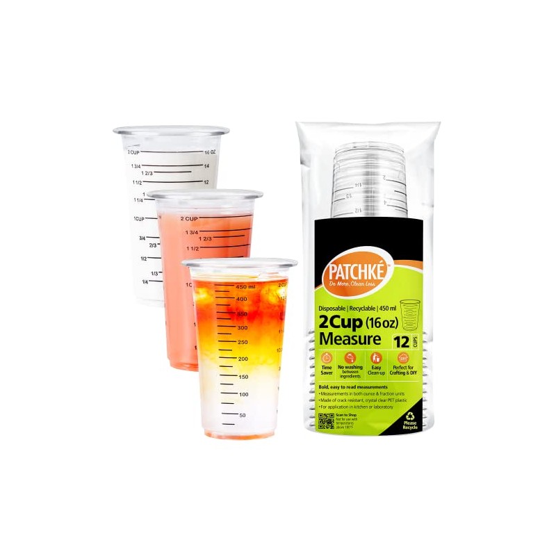 [24] Disposable Mesuring Cups 16 oz