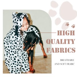 Waghaw Dalmation Baby Costume Toddler Dalmatian Costume Infant Dalmatian Costume Newborn Dalmation Costume Dog Costume Toddler Dog Costume for Toddler (12-18 Months,White Red)