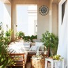 YTAONS Outdoor Wall Clock for Garden, Patio and Deck, 12in