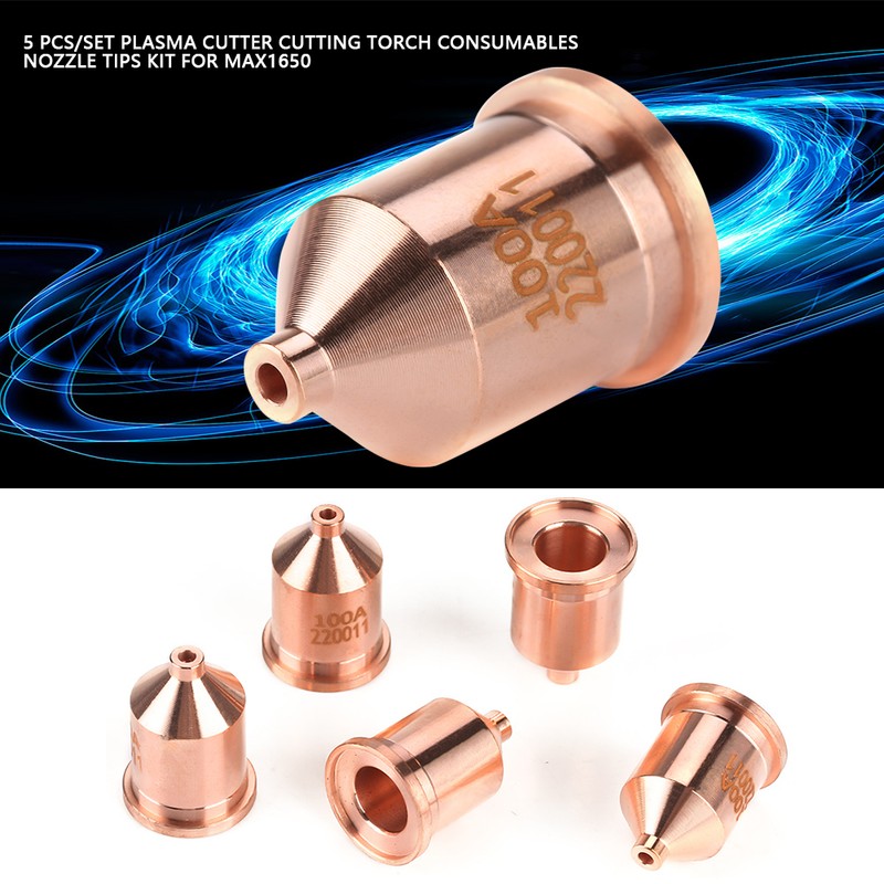5 pcs/set 220011 Plasma Cutter Cutting Torch Consumables Nozzle Tips