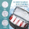 Scothen Backpack Cooler with Double Decker & 12 Ice Packs-