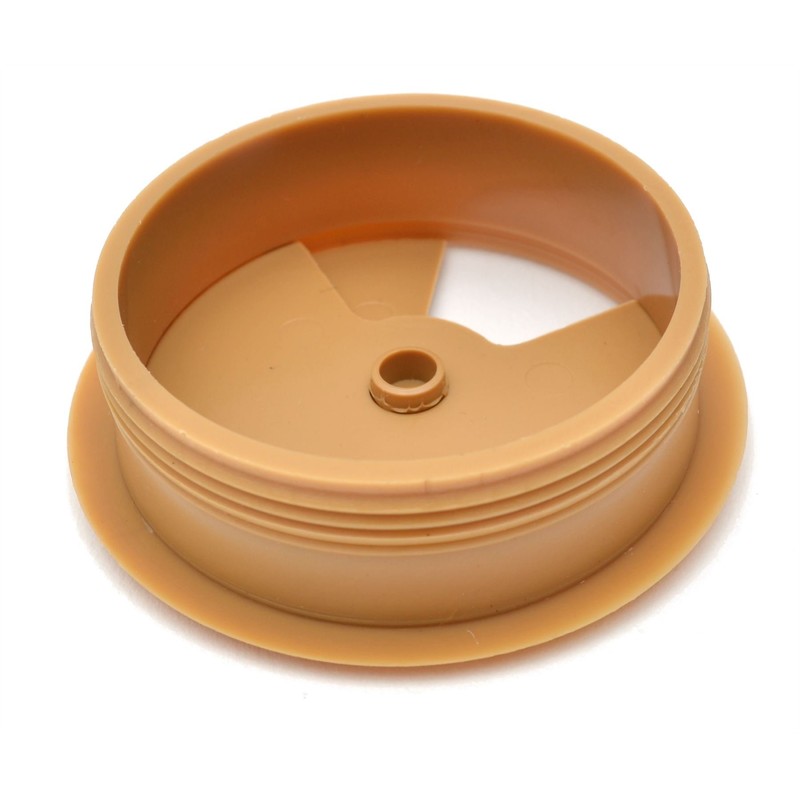 60mm Beech PC Computer Desk Plastic Grommet Table Cable Tidy