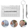 SHINEOFI Professional Eyeglass Repair Kit of Screws Nose Pads with