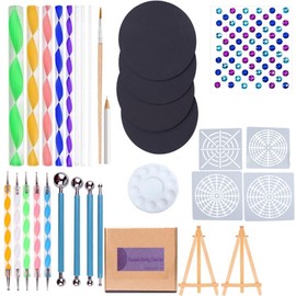 31 Pieces Mandala Dotting Tools Set Professional Mandala Dotting Tools Painting Kit for Painting Rocks Coloring Drawing Drafting