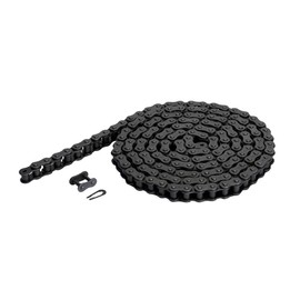 SKF #35-1 Simplex Rivited Roller Chain - 0.375 in Pitch - ANSI - 10 Feet - Heated Carbon Steel + Extra Connecting Link