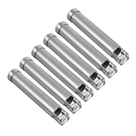 SAFIGLE 6Pcs Moxa Cone Pusher Set Durable Stainless Steel Moxibustion Tool Portable Push Holder for Acupuncture Points Easy to Use Comfortable Design