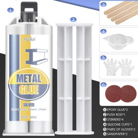 Metal Glue, 3.4oz Heavy Duty Weld Epoxy Repair Adhesive, The Strongest Glue and Liquid Metal Filler for Welding Stainless Steel, DIY, Ceramics, Plastics, Waterproof, Heat-Resistant