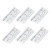 Wealrit 6 pcs White Non-Mortise Hinges Door Hinges 3 Inch