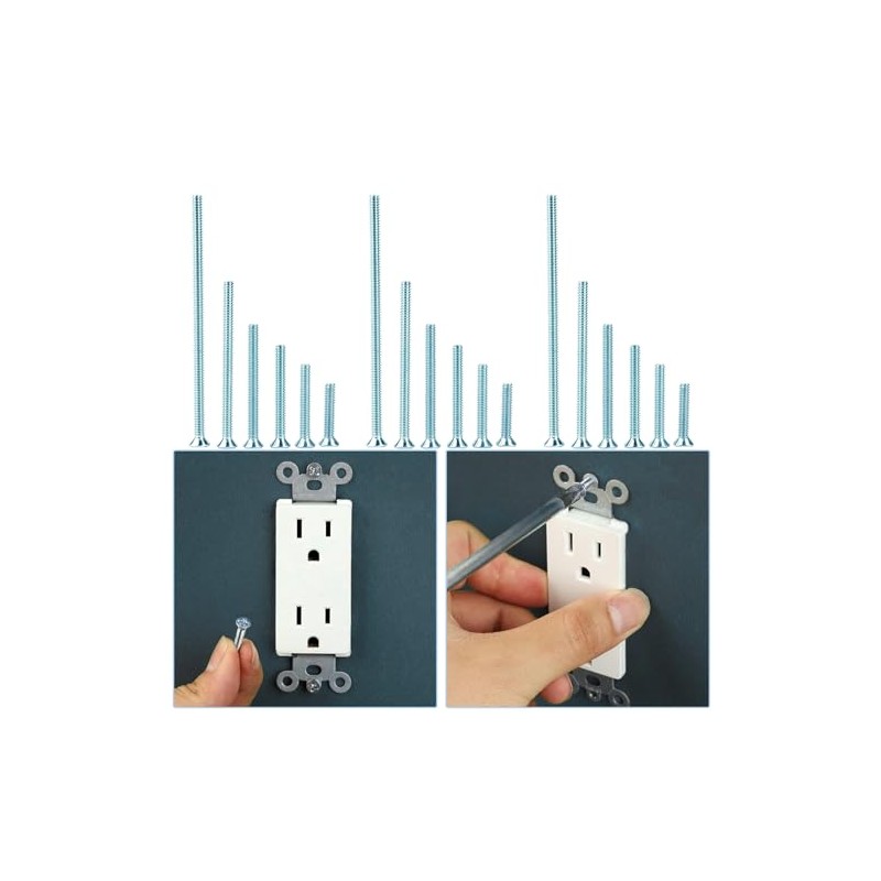 T.K.Excellent - Kit de tornillos para máquina de electricista Phillips