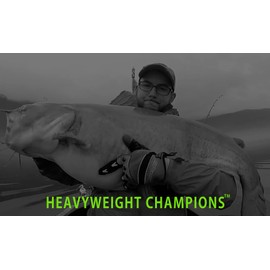 Heavyweight Catfish Hooks - Offset Octopus Circle Hooks - Pre-Tied Leaders, 5 Pack (10/0)