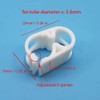 JEESHAN 5pcs High Temperature Resistant Hose Clamps 3-6mm Adjustable Plastic