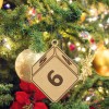 d6 Christmas Tree Holiday Ornament | Laser Cut, D&D Dice